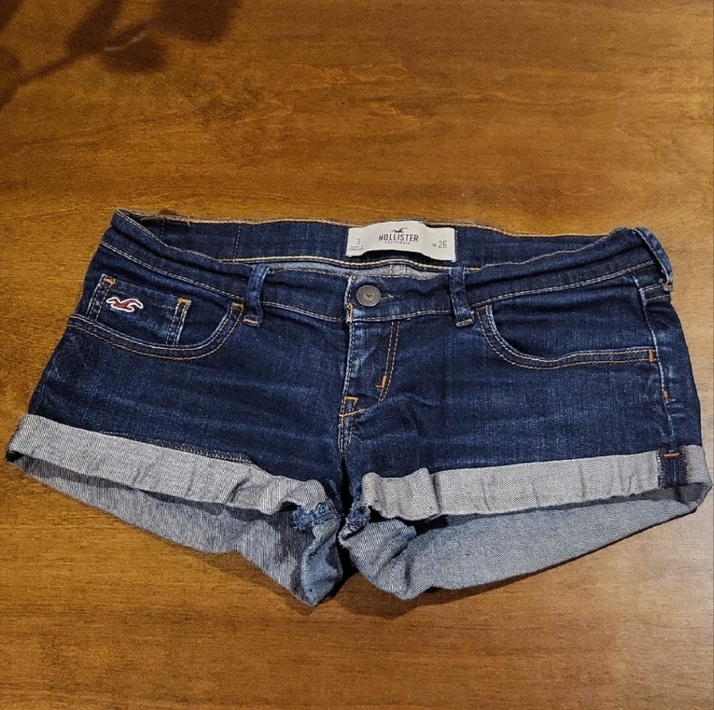 Hollister Dark Blue Denim Shorts NWOT